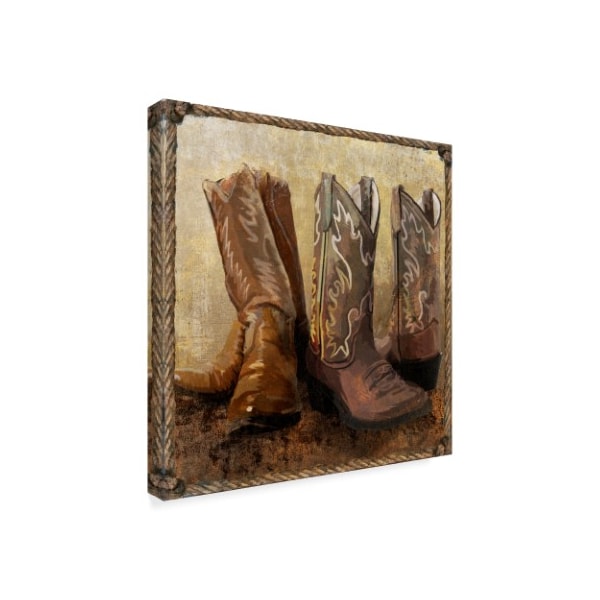 Art Licensing Studio 'Roped In Boots' Canvas Art,35x35